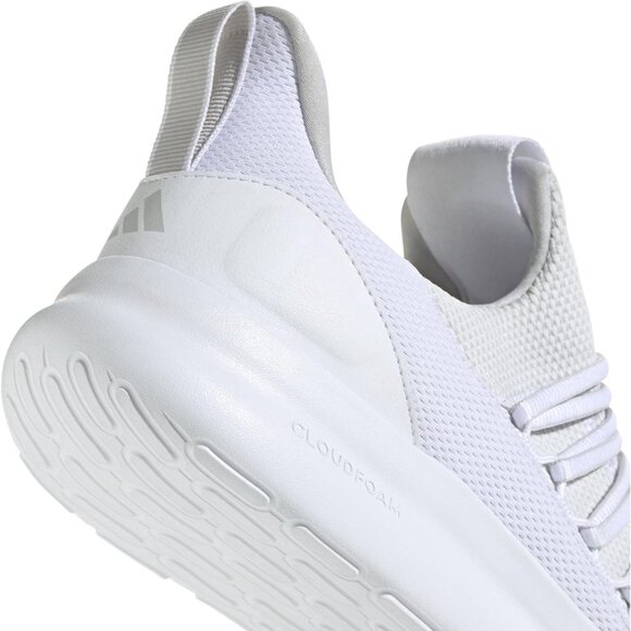 ⚡Adidas Mens White/Grey/White Imported Rubber Lite Racer Pull-On Shoes - Picture 6 of 8